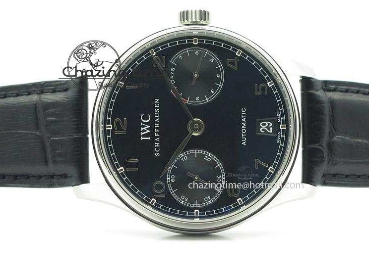 MIROTIME 0109 Portuguese Real PR IW500703 ZF 1:1 Best Edition On Black Leather Strap A Durable 7370